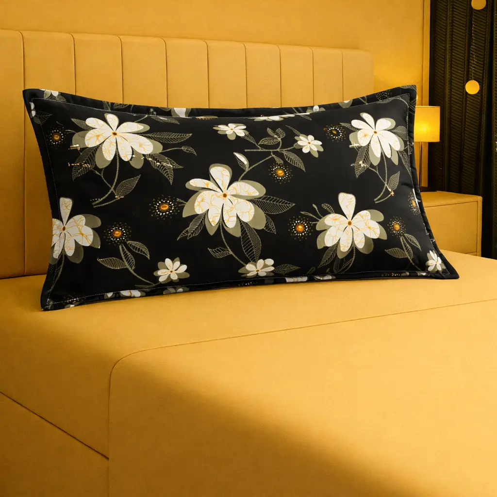 CINTA Sarung Bantal Motif Swan & Rumbai Bahan Katun Polymicrotex Ukuran 45x95cm Cocok untuk Bantal Cinta Kualitas Terjamin