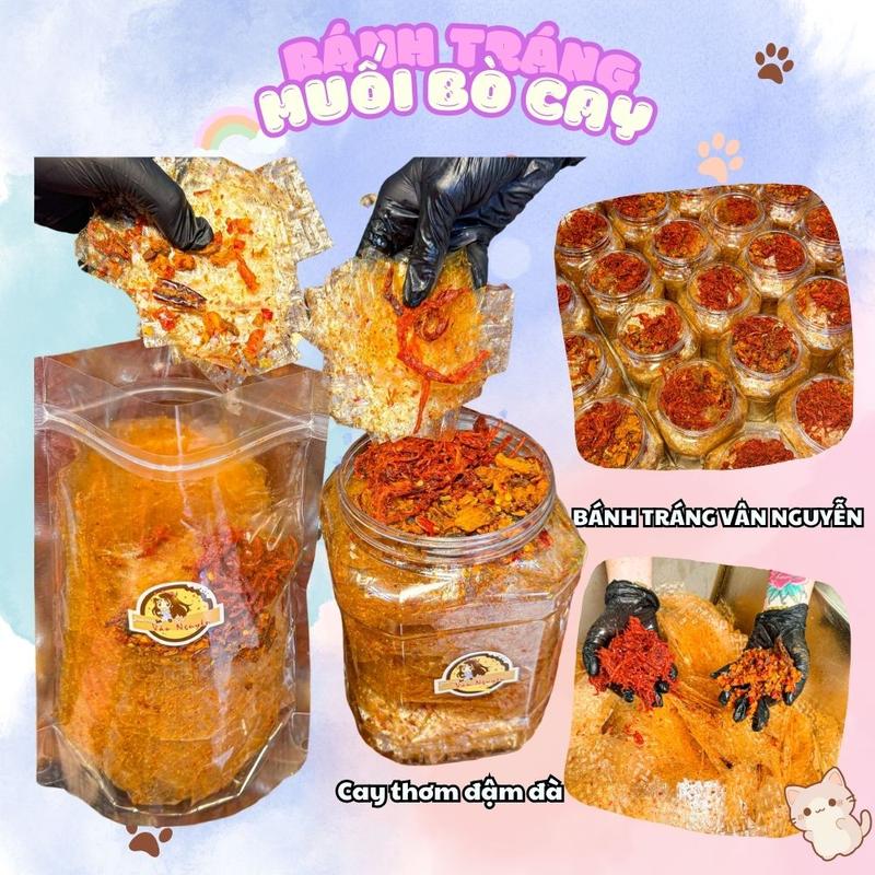 Bánh Tráng Trộn Muối Bò Cay Thơm Đậm Đà. Bánh Tráng Vấn Nguyễn, Ăn vặt, Snack, Food