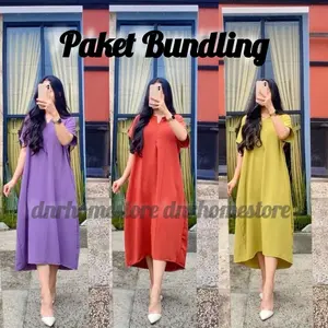 Paket Bundling 3pcs Daster Long