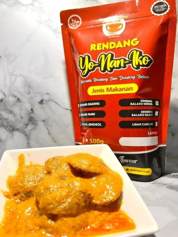Rendang Jengkol II Kalio Jengkol Premium II Rendang Yonaniko Food