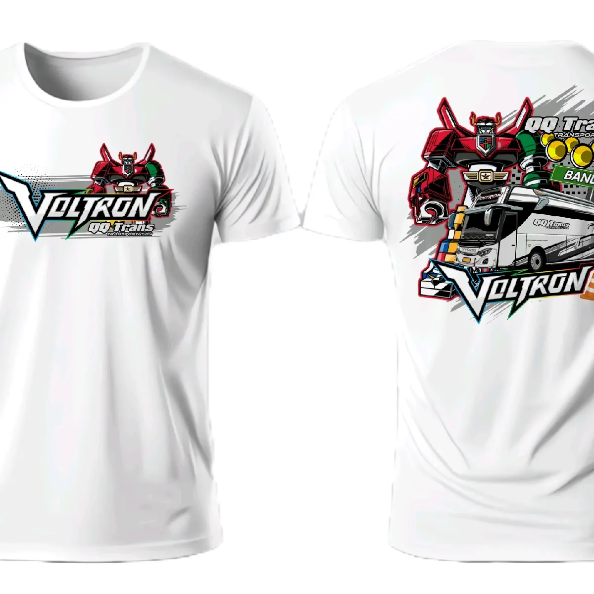 Kaos Bus Mania Original QQ Trans The Voltron (Free Sticker)