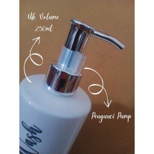 Botol Sabun Cair 250ml Botol Sabun dan Botol Sampo Putih Hitam Botol Sabun Shampo Aesthetic Gold Silver Pump Plastik (TB1) 5