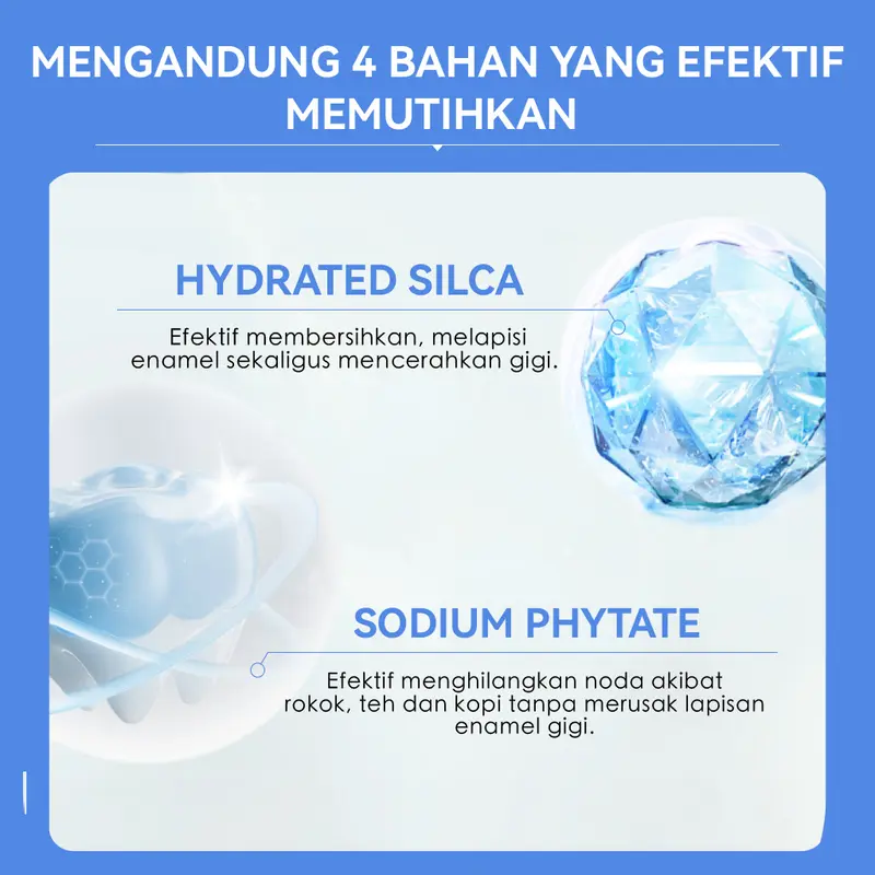 【Diskon Hingga 50%】SOPAMI SP7 Pasta Gigi Pemutih Baking Soda Plus Mint Alami + Pasta Gigi Pelepasan Plak Perlindungan Gusi & Gigi Plus Mint Laut 2Pcs Menghilangkan plak gigi, Melindungi dari gigi berlubang, Merawat gigi, Menyegarkan napas. 3