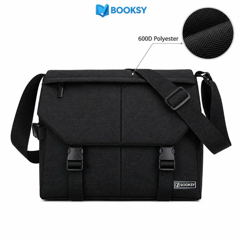 Túi Đeo Vai Đeo Chéo BOOKSY BAG, Chất liệu Vải kháng nước, Thời Trang Bền Đẹp Dây Lụa Dày Dặn VK10