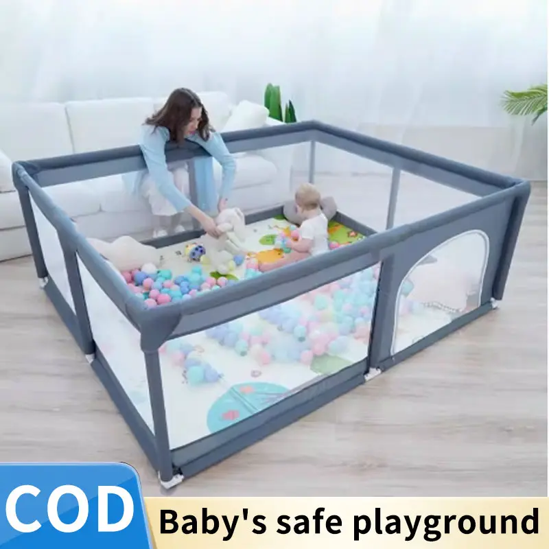 Pagar bayi Tempat tidur bayi untuk bermain bola Pagar pengaman Pagar pengaman bayi Mainan anak-anak Taman bermain anak-anak