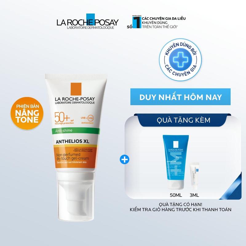   Phiên Bản Nâng Tone  Kem chống nắng La Roche-Posay nâng tone cho da dầu giúp bảo vệ da toàn diện và kiềm dầu đến 12 giờ Anthelios XL SPF 50+ PA++++ 