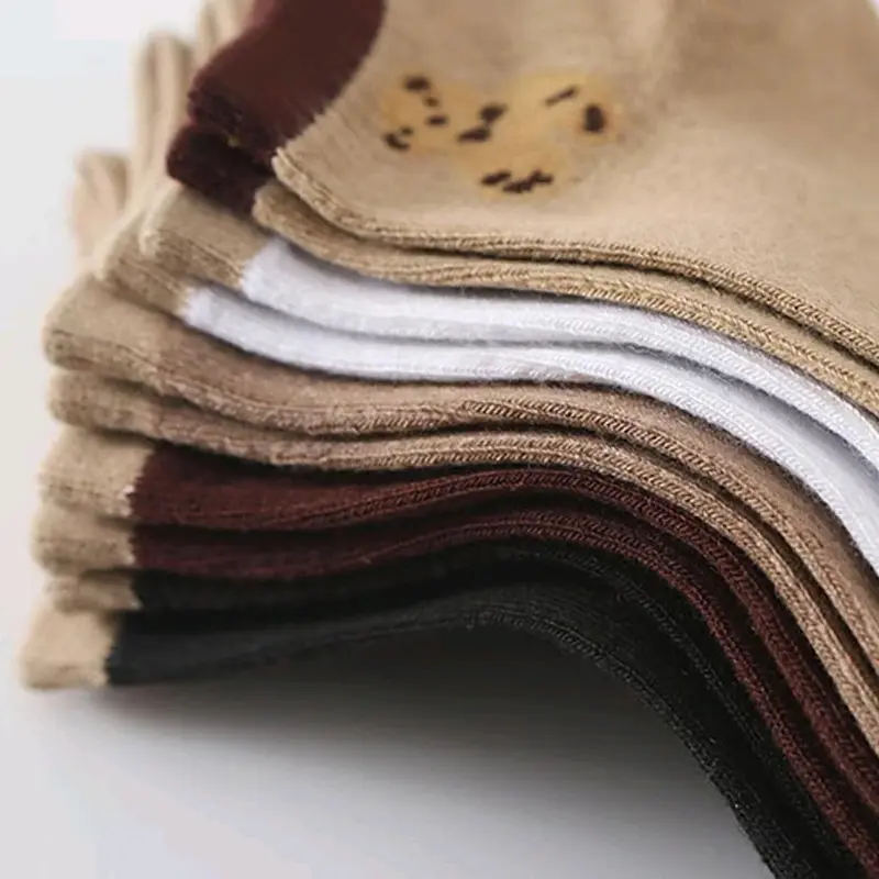 Kaos Kaki Wanita Motif Beruang Kaos Kaki Fashion Semata Kaki Gaya Korea 3