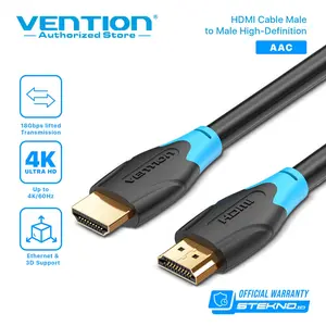 Vention Kabel High Speed Gold Plate HDMI 4K Cable 1M / 1,5M / 2M / 3M / 5M / 10M / 15M / 20M / 25M / 30M - AAC BLUE