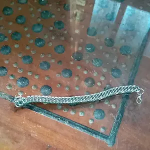 (COD)GELANG RANTAI DOUBLE SILVER ANTI KARAT DAN TIDAK LUNTUR TERMURAH