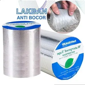 Lakban Anti Bocor 5M 10M 20M Lem Anti Air Alumunium Foil Butyl Super Waterproof Tape Tambal Silver Cocok Untuk Bak Air