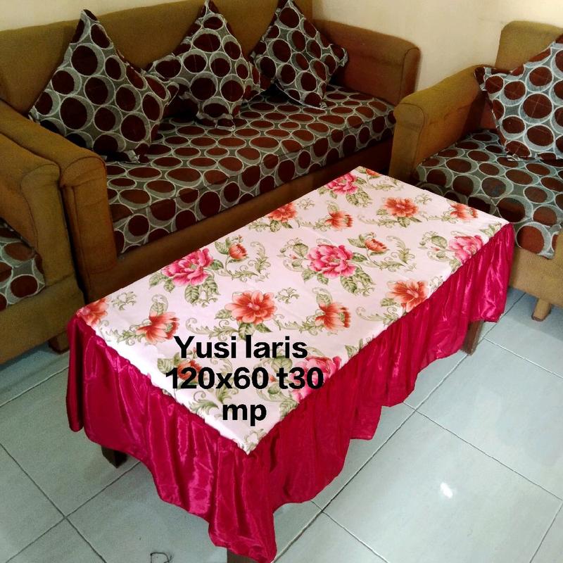 taplak meja ukuran 120x60 , taplak meja besar ,, taplak meja besar rumbai 3