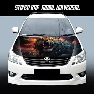 Stiker Decal Kap Depan Mobil Custom ANIMAL Sticker ukuran Universal Motif Variasi