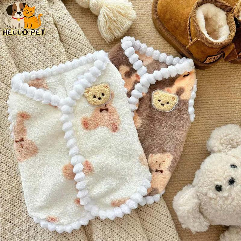 Quần áo thú cưng, dày dặn và ấm áp, thích hợp cho chó và mèo, áo vest Teddy Beizhan Xunary, cho chó Nhỏ Hàng mới về, phong cách Ins