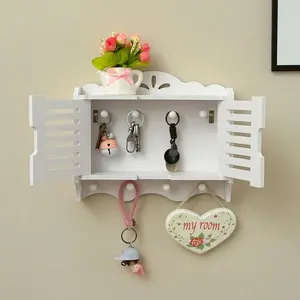 WEST WOOD - Rak Gantungan Kunci 2 Pintu 8 Hook Vintage W989