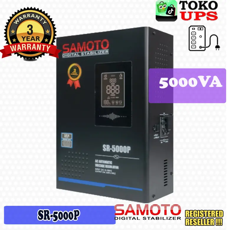 Samoto SR5000P Stabilizer Relay 5KVA AVR 5000VA Automatic Regulator Series 45V-280V
