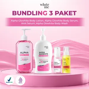 [BUNDLING 3] WHITE INC Alpha Glowhite Body Lotion + AHA Body Serum / Alpha Glowhite Body Serum + Alpha Glowhite Body Mask / Body Wash
