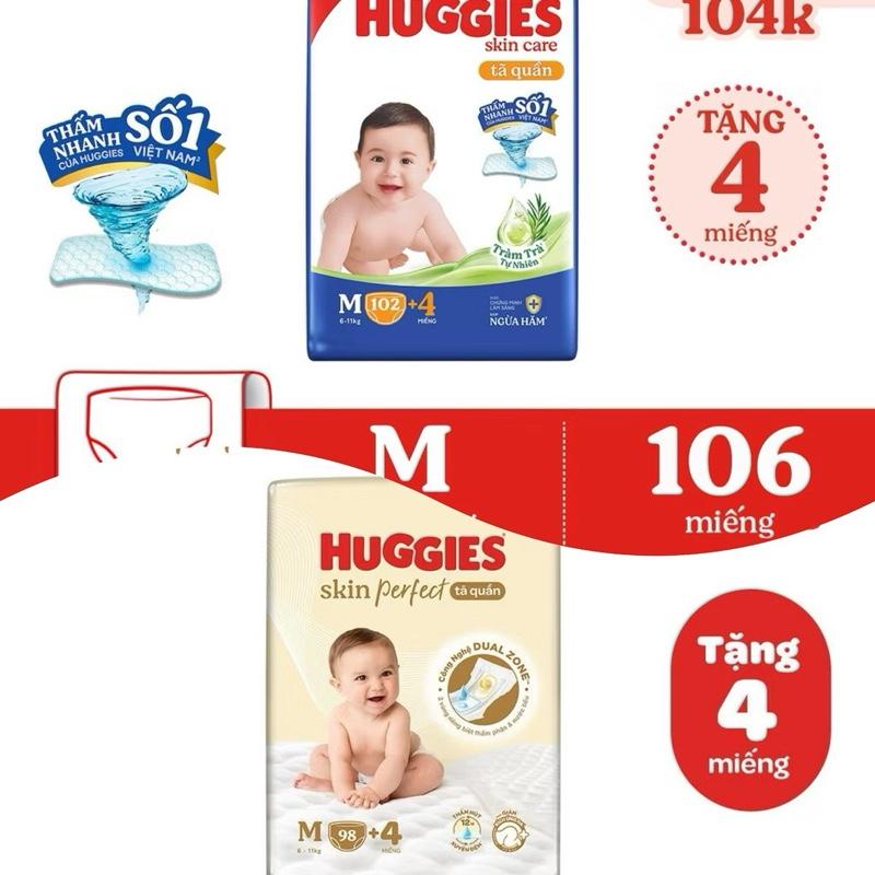  Bỉm HUGGIES MEGA JUMBO SKIN đủ size - đủ mẫu M106 L104 XL88 XXL80 