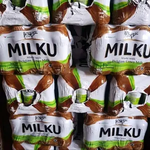 MILKU Susu Milku Isi 6 Pcs Rasa Coklat Premium 200ml x6 UHT Made with Belgian Cow's Milk