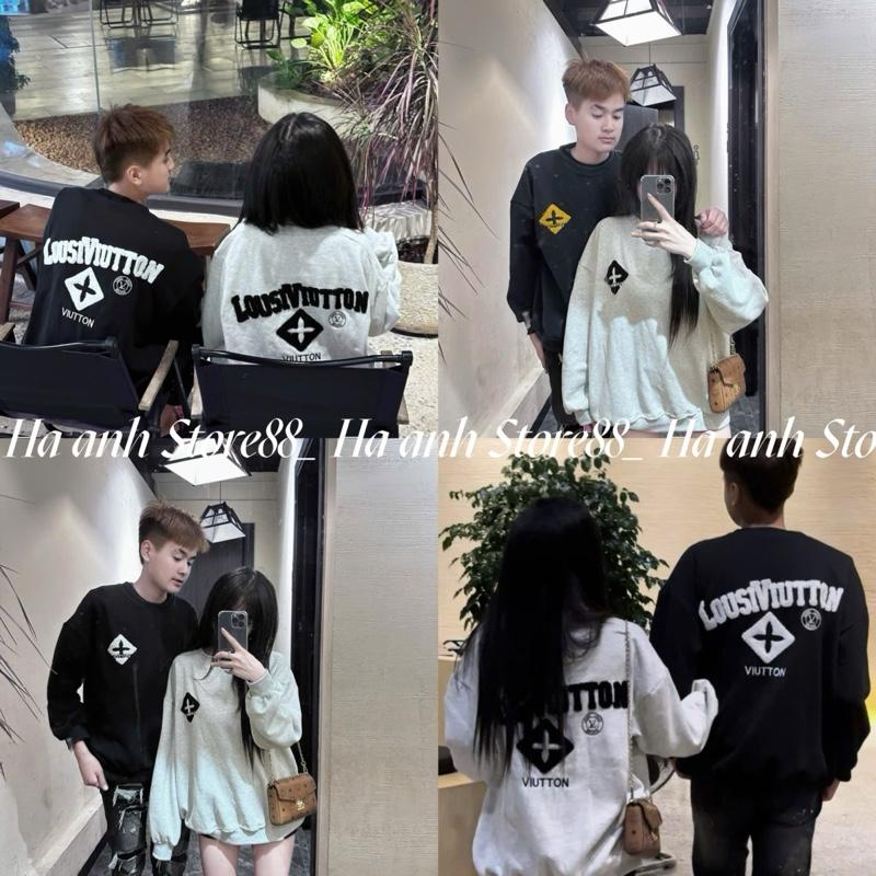 Deal Mở Bán Áo swt nỉ lót bông THÊU XÙ trước sau form thụng Nam Nữ dày dặn