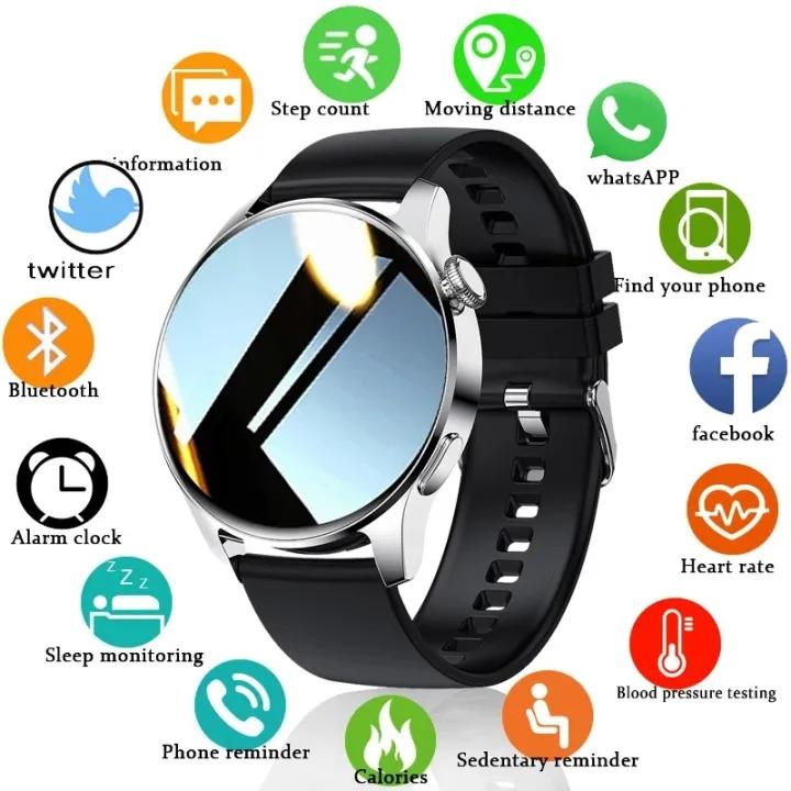 LIGE Smart Watch Men Women Full Touch Screen Waterproof Bluetooth Call Message Reminder Fitness Alarm Smartwatch for Android iOS