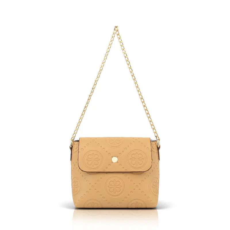 Tas Wanita Les Catino Sesa Ch Shoulder Emb - Oak Buff 3