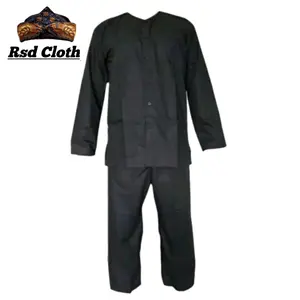 Setelan Baju Pangsi Sunda Dewasa Kancing Batok Baju Adat Budaya Baju Silat ukuran S M L XL Hitam dan Putih