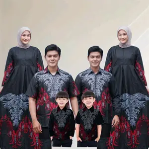 COD BISA PISAH - GENTONG HITAM - BAJU BATIK CUOPLE KELUARGA AYAH IBU DAN ANAK LAKI-LAKI