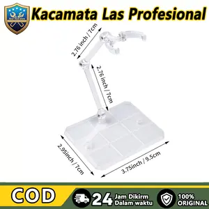 Base Display Model Kit Gundam 1/144 | Untuk HG, RG, SD, SHF | Stand Transparan Anti Jatuh | Bahan Kuat dan Tahan Lama