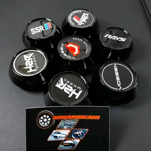 tutup dop roda dop velg RACING HZR vossen HZR rays trd ssr model kerucut hitam diameter topi 6.4cm diameter pengait lubang 6cm Wheels, Rims & Accessories TE73 CE28 ZE40 TE30