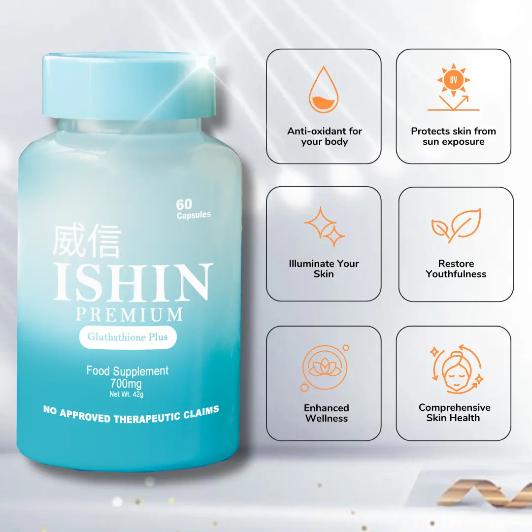 ishin premium glutathione ingredients Ishin PREMIUM Glutathione Plus Food Supplement, 60 Ecuador main image 0
