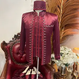 Basofi pria pengantin modern | Beskap pengantin pria payet premium