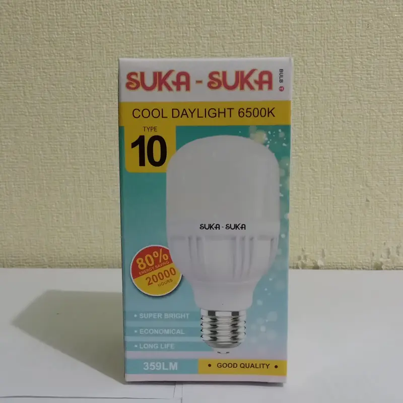 Bohlam Lampu LED Sukasuka 10 Watt Hemat Energi lampu  led bulb 3