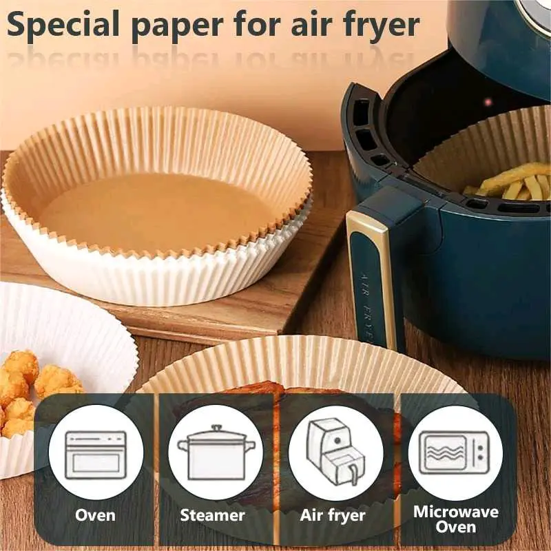 Kertas Alas Air Fryer Paper Liner Oilproof 16cm 50 PCS
