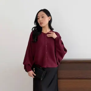 Luknits - Ardena Top Casual Knit | Atasan Wanita | Cardigan Outer Rajut