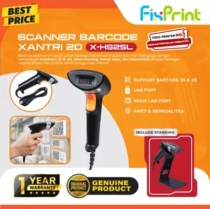 Barcode Scanner Xantri X-HS25L-2D / Xantri U3-C 1D USB /  Xantri U-2WB 2D/1D Usb, Blueetoth, Wireless / Xantri U-2W 2D/1D Usb, Wireless / Xantri U-2 1D 2D USB
