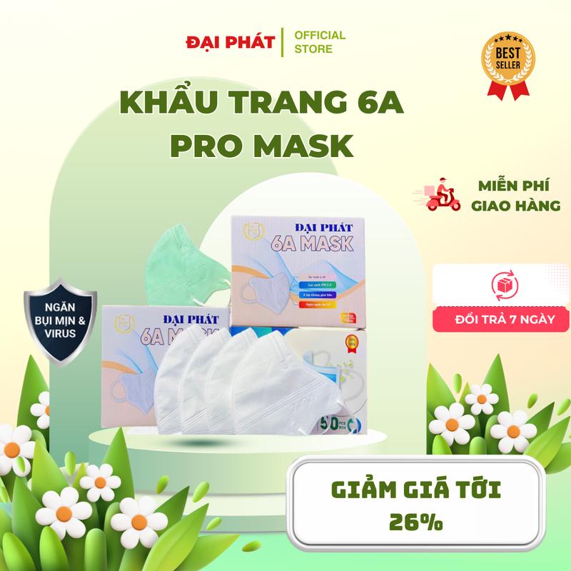 COMBO 6A Thùng 300 Chiếc Khẩu Trang Đại Phát 4 Lớp Kháng Khuẩn - Che Phủ Kín Khuôn Mặt - Chống Tia UV - Ngăn Ngừa Bụi Mịn - Chống Nắng Tốt - Phụ Kiện Women