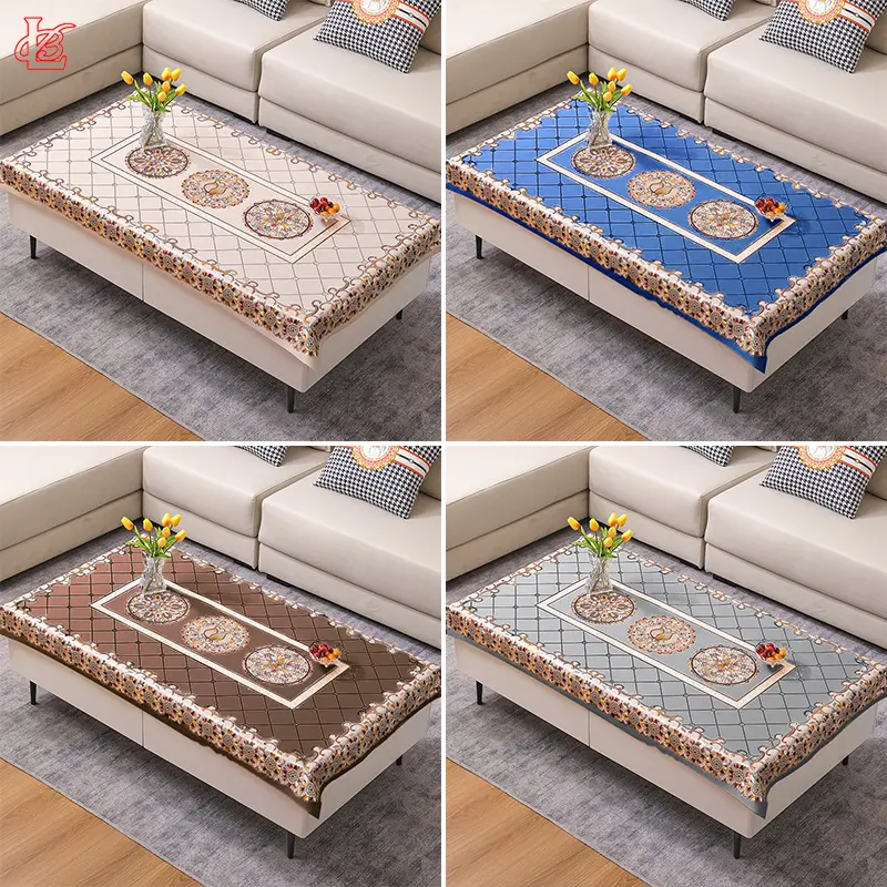 <COD> Loyal Bosque Taplak Meja 90x150cm,140X180cm,150X150cm,180X180cm Meja Ruang Makan Tamu Premium - Taplak Meja Motif Oilproof Cover Meja D201-2H-01