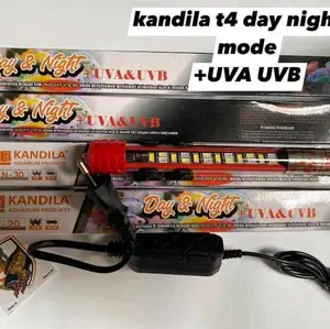 lampu aquarium [kandila DAY AND NIGHT 3 MODE T4 N SERIES +UVA UVB] 20 30 40 50CM