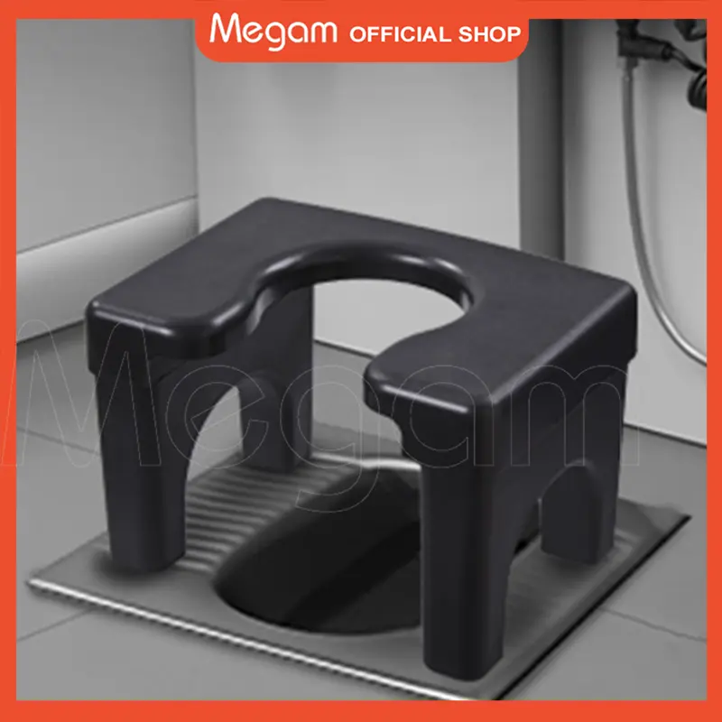 MEGAM Dudukan Toilet Closet Jongkok Tempat Duduk Kamar Mandi Kursi Plastik Toilet Duduk Pispot Portable HSB682