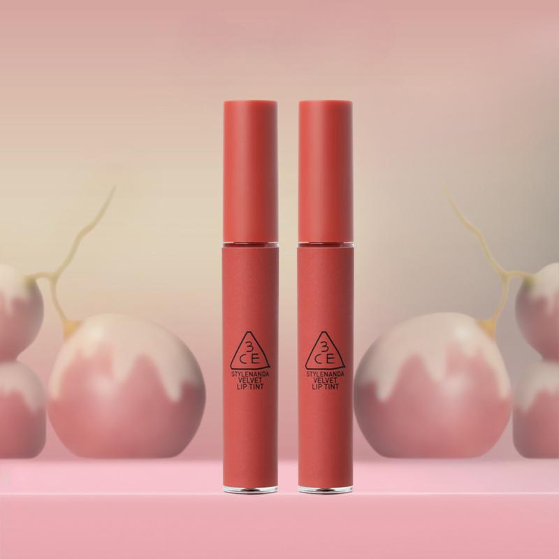 Bộ 2 Son kem lì nhung mịn 3CE Velvet Lip Tint 4g x 2