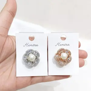 Bros dagu mini bunga pearl mutiara diamond zircon micro