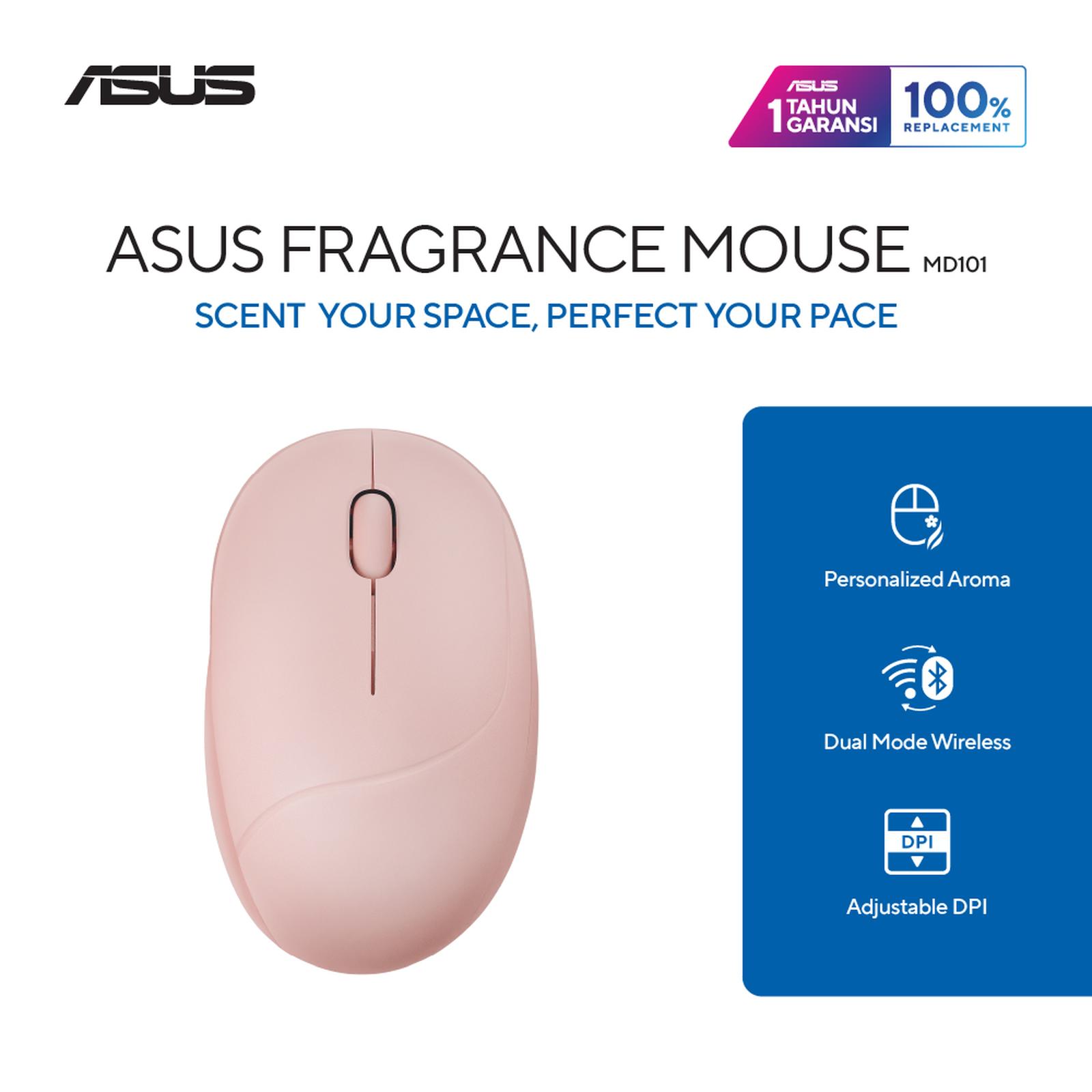 ASUS Fragrance Dual Mode Bluetooth Wireless Mouse MD101 - Rose Clay