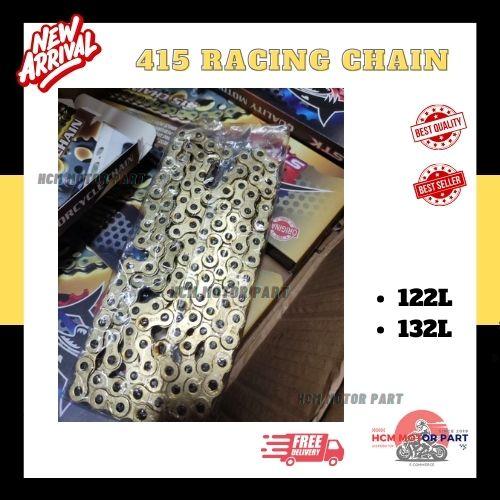 415 RACING HEAVY-DUTY GOLD CHAIN RANTAI EMAS 415H 122L 132L RANTAI ...