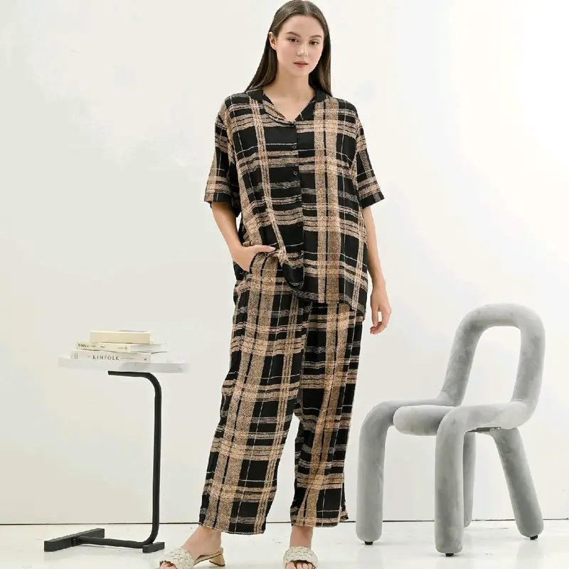RUMI SET / Piyama Wanita Lengan Pendek (Katalog 2) Busui 3