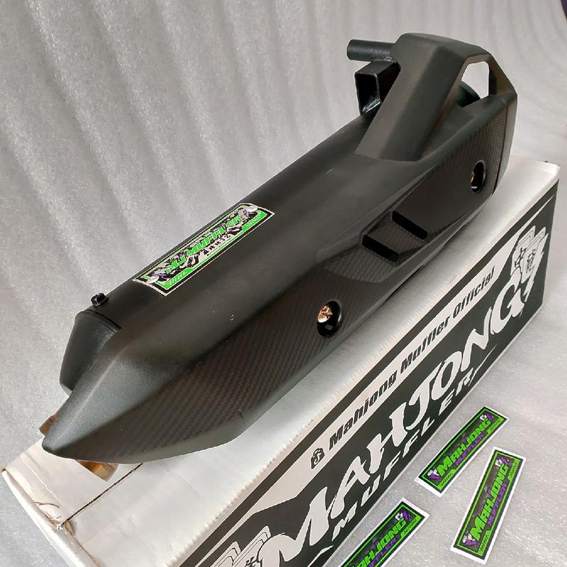 Knalpot SHIJIRO MAHJONG Muffler Saringan Setengah dan Bor Bor An Motor Beat Scoopy Vario Mio Nmax Aerox Pcx Dll - Kendaraan 6