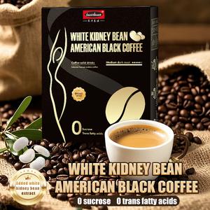 BECARLANUO  Puting Kidney Beans na Itim na Kape Mababa sa Asukal 0 Taba