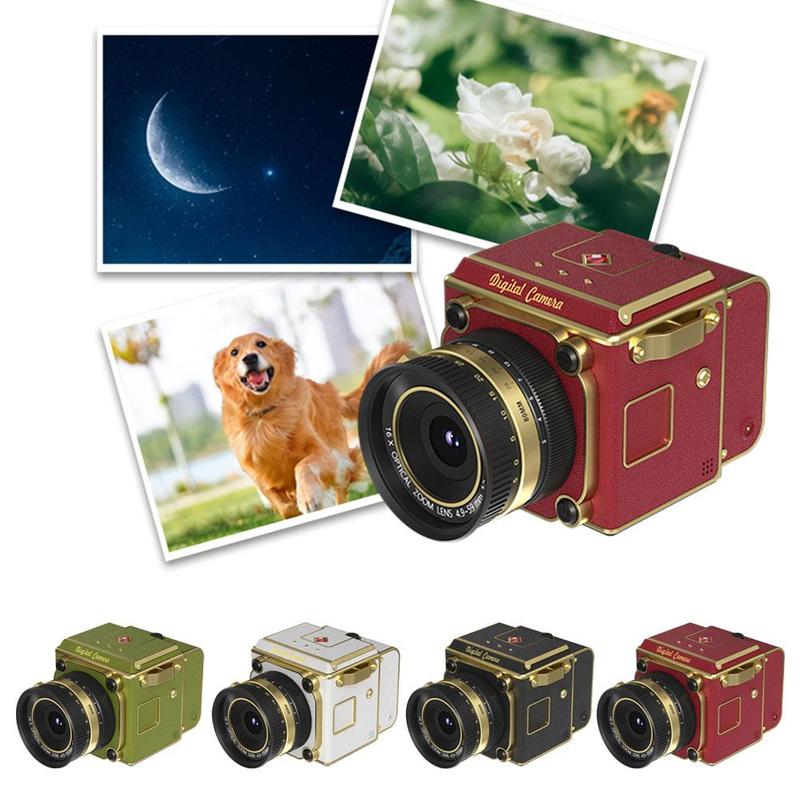 Máy ảnh CCD nhỏ gọn phong cách retro với thiết kế ống kính đôi dành cho học sinh