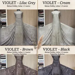 [harga 0,5 meter] KATUN DOBBY | VIOLET | KATUN PREMIUN | MOTIF SARIMBIT VIRAL