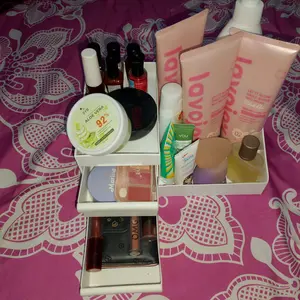 CMC[C-503]Rak DOMI kosmetik putih tempat makeup storage tempat penyimpanan skincare