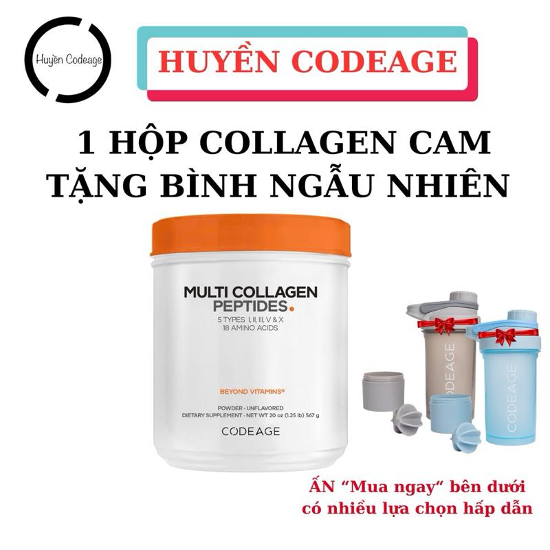 COLLAGEN CAM giá tốt Bột Collagen Codeage Hydrolyzed Multi Collagen Peptides 567g thực phẩm hỗ trợ sức khỏe xương khớp sụn thị lực tin mạch và tiêu hóa - Huyền Codeage